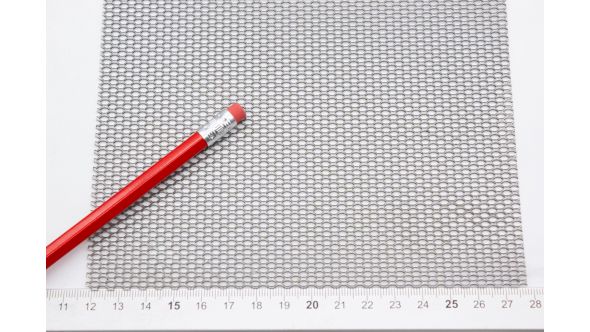 227S - Small, Expanded Metal, Raised, Stainless Steel Mesh